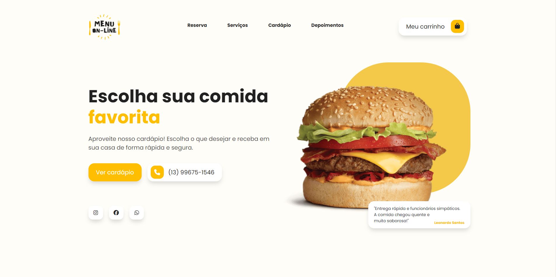 foto do projeto cardapio brasil sushi